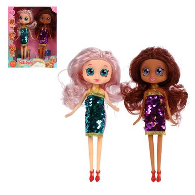 Кукла тип Модница 2шт 25см, коробка 194-1