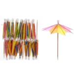 Шпажки для канапе 10 см «Пляжный зонт» 20 шт, микс