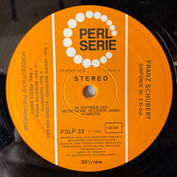 Винтажная виниловая пластинка LP Franz Schubert Шуберт, Norddeutsche Philharmonie Симфония Sinfonie Nr. 8, 3 (Германия 1968)