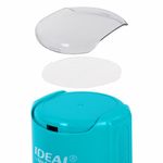 Оснастка для печатей оттиск D=42 мм, синий, TRODAT IDEAL 46042, корпус БИРЮЗОВЫЙ, крышка, подушка,198959