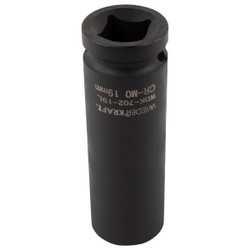 WDK-702-19L Головка торцевая ударная глубокая тонкостенная 1/2", 6 граней, 19 мм