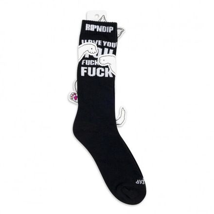 Носки Ripndip ILY Fuckin Fuck Socks Black