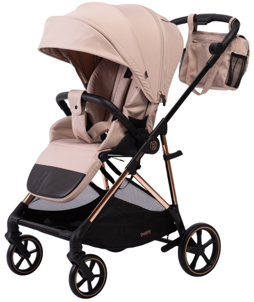Прогулочная коляска Peppy Amici Beige рама Gold