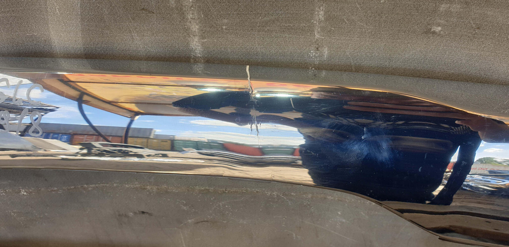 Накладка юбки заднего бампера Mercedes GLC (X253) 15-19 Б/У Оригинал A2538852325