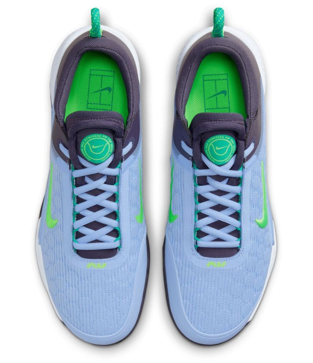 Мужские кроссовки теннисные Nike Zoom Court NXT Clay - cobalt bliss/gridiron/stadium green/green strike