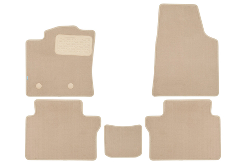 Коврики в салон для FAW Bestune B70 2020- седан, 5шт. (текстиль, бежевые) KLEVER0406201722112KH