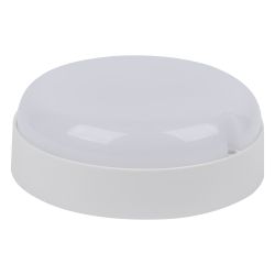 ULW-Q243 12W-6500К-NL SENSOR IP65 WHITE Светильник светодиодный влагозащищенный. с датчиком освещенности и движения. Дежурный-основной режимы. Круг. Дневной свет6500K. Диаметр 135мм. Белый. ТМ Volpe