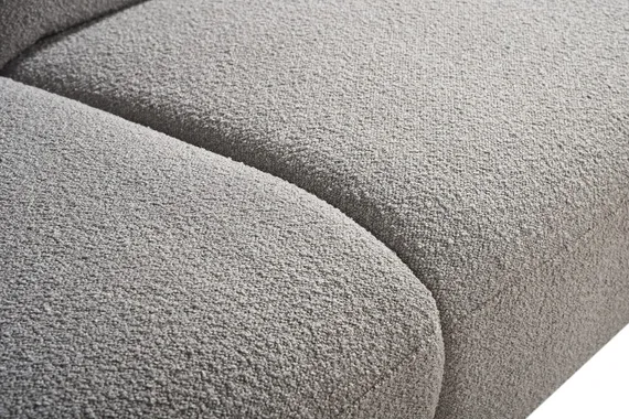 Диван c электро-реклайнером Level, 183 см, серое букле