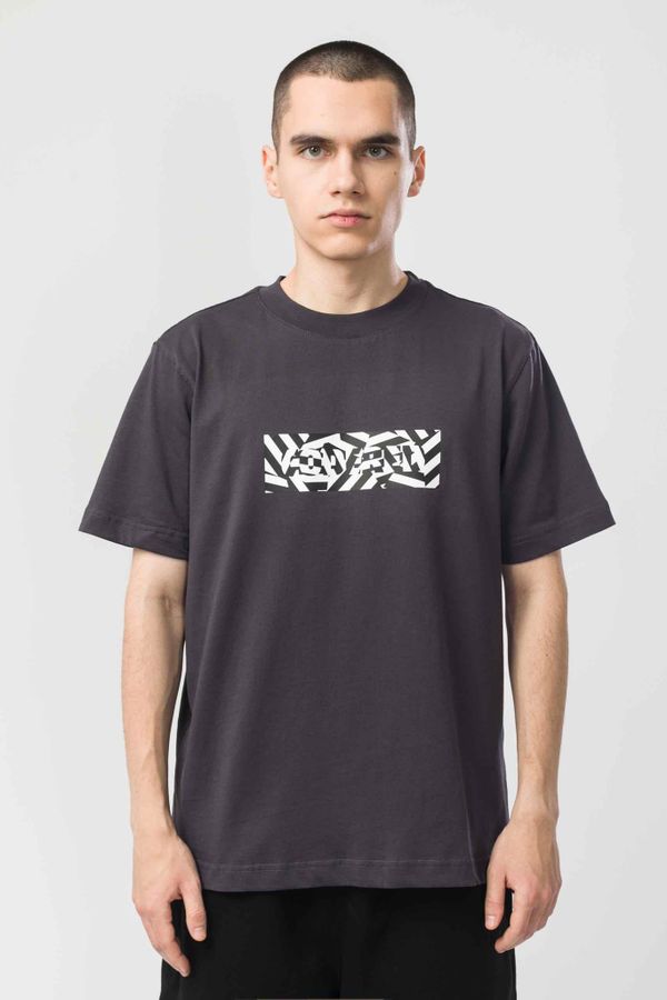 Футболка Regular Dazzle Box серая темная - фото 1