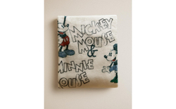 Zara Home плед детский из полиэстера, экрю, 90x120 см · 0616/004