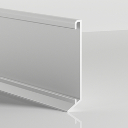 Алюминиевый плинтус для ковролина 60мм ПО-194 серебро матовое 2700 мм