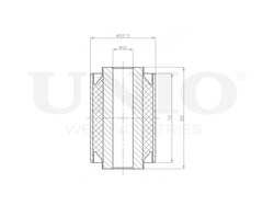 Сайлентблок передний переднего нижнего рычага UNIO RMP-20614