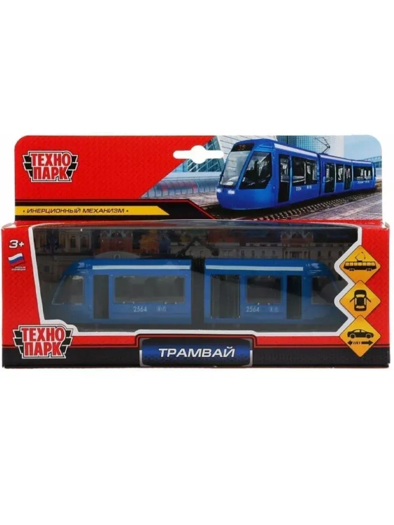 Игрушечный транспорт Трамвай с гармошкой