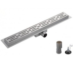 Трап канализационный углов, 40 мм, 700х70 мм, Gappo, нерж сталь, G87007-1