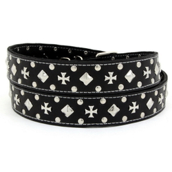 Ремень крест мальтийский маленький 3,5 см (051)