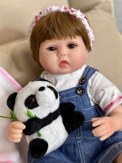 Кукла Реборн мягконабивная 42см в пакете (FA-027)