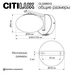 Citilux ATMAN SMART CL226B313 Бра светодиодное Бронза
