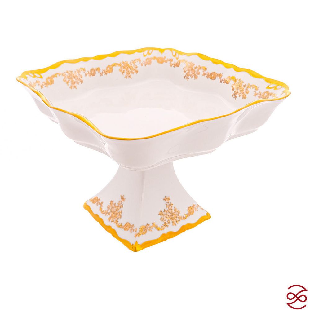 Фруктовница квадратная на ножке Queen's Crown 21 см