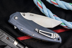 Нож складной Kizlyar Supreme Zorg AUS-8 G10, Black/Stonewash