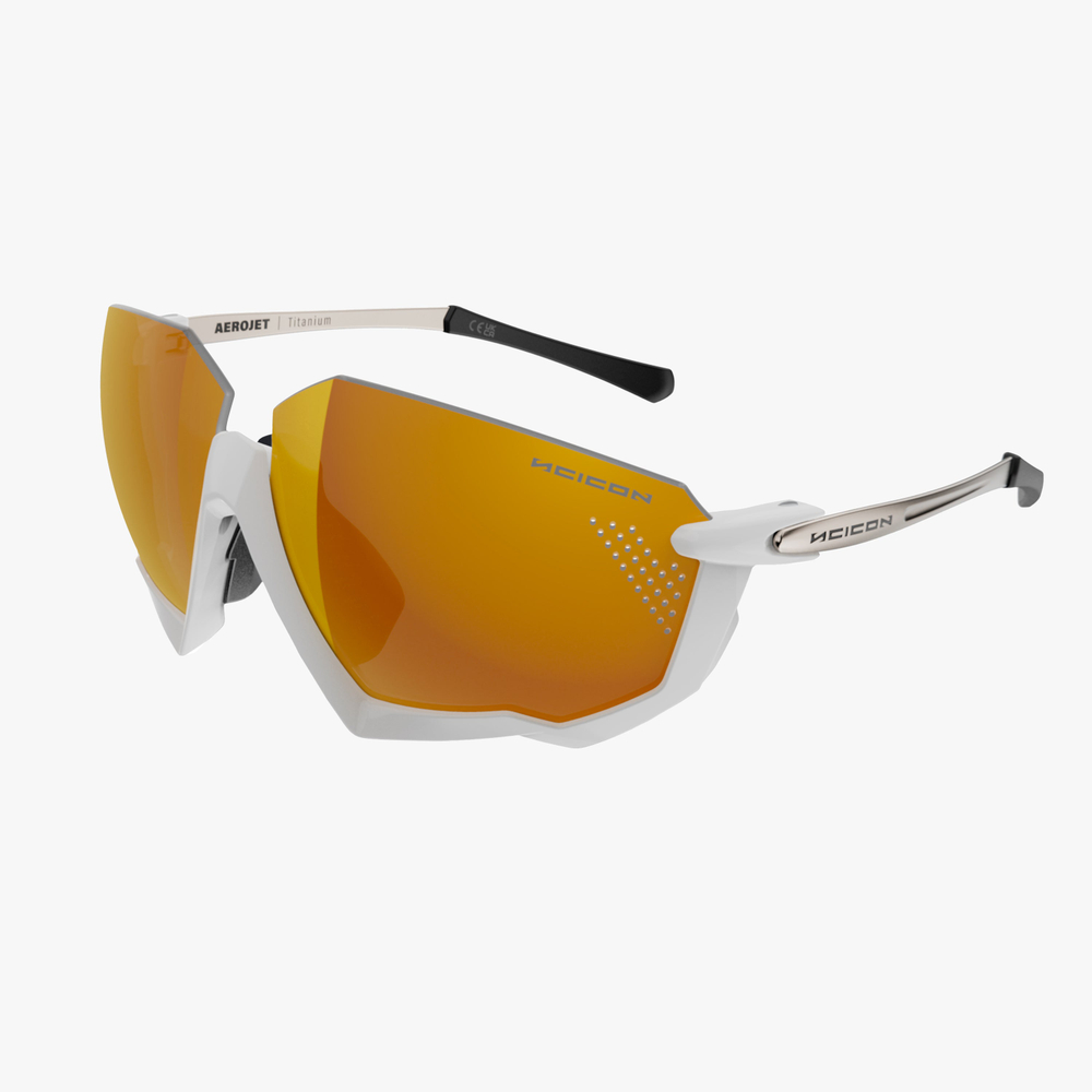Спортивные очки c диоптриями Scicon Aerojet Titanium Sunglasses Metal White Multi Mirror Bronze + Rain Clear Lenses