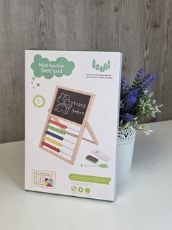 Счеты детские деревянные с магнитной доской