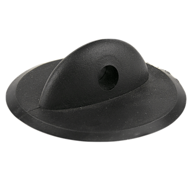 Крепление леера (под транец, проходное) №1 Мастер Лодок 90х30мм Черное 171110A