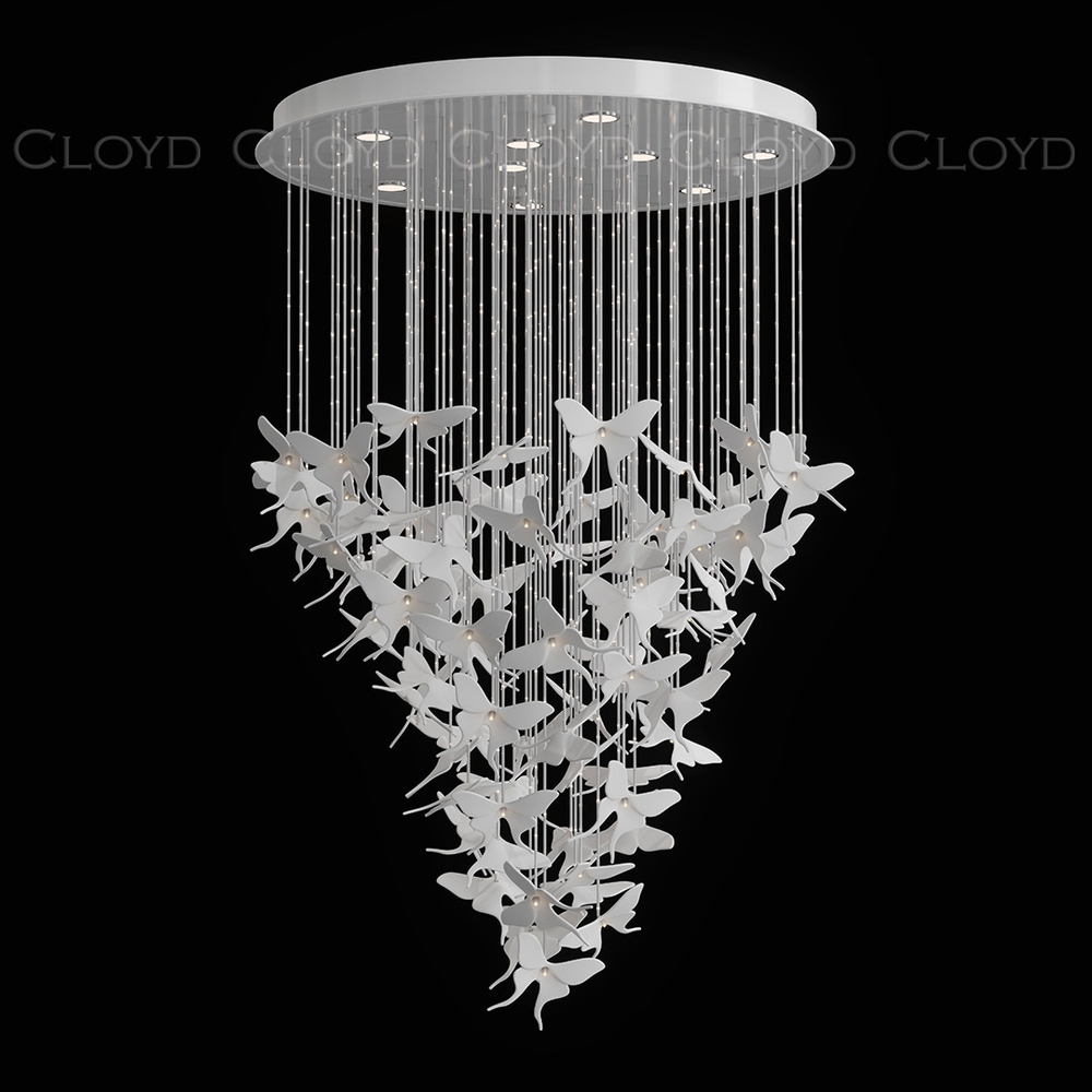 Люстра Cloyd TROPICA C9 / выс. 120 см - керамика - белый (арт.11531)