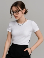 Белая футболка для девочки базовая