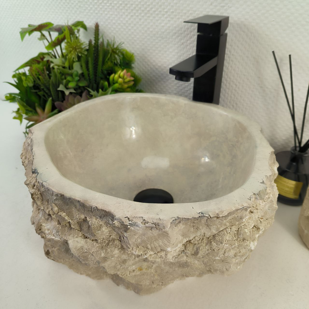 Раковина из мрамора Erozy Cream EM-65576 36*34*15 0869