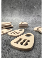 Номерки для гардероба прорезные