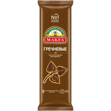 Макфа Вермишель длинная гречневая 500г