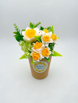 Мини-букет «Нарцисс-крафт»