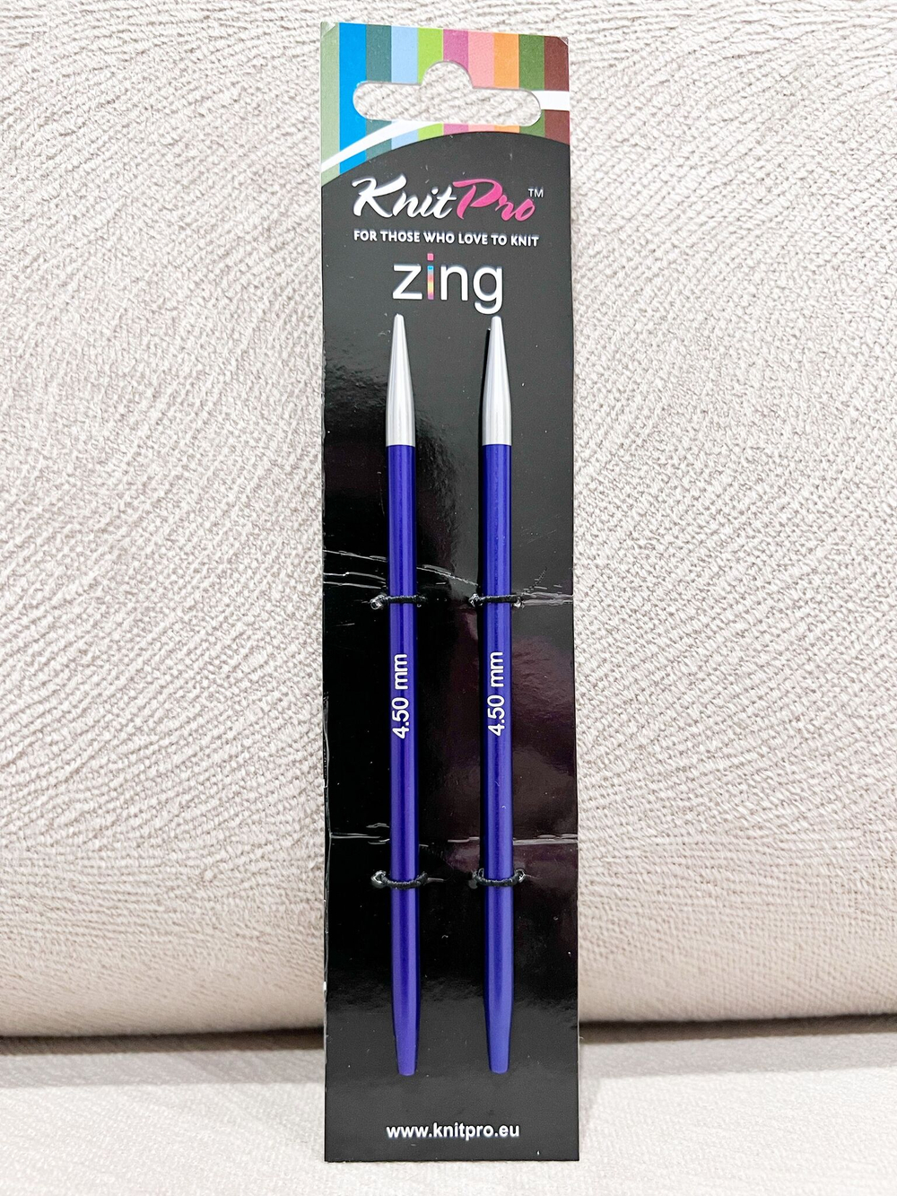 Спицы чулочные Zing 2,75мм/20см, KnitPro