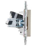 SKANDY Розетка компьютерная RJ45 кат.5E SK-K01B бежевый IEK