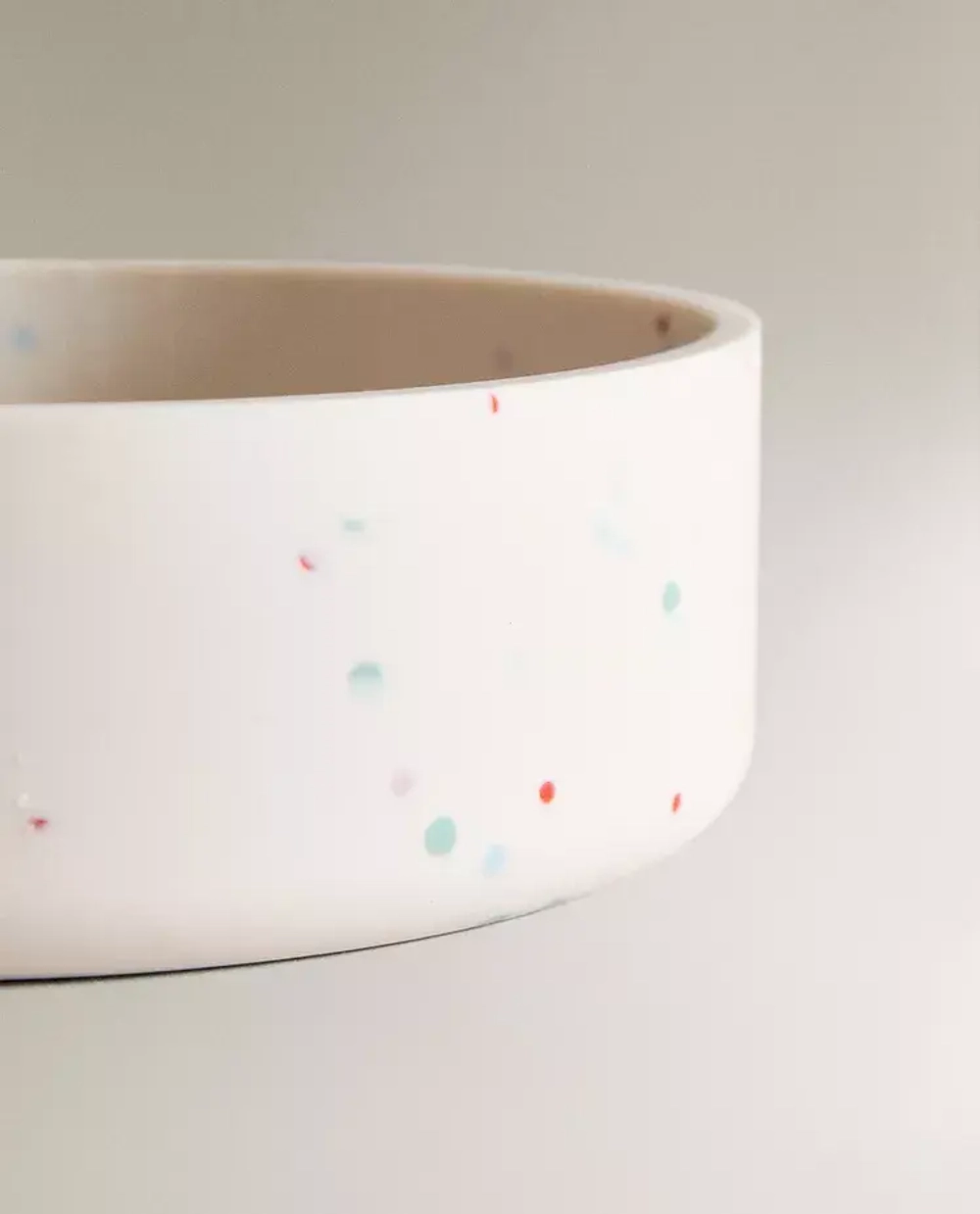 ZARA HOME ДЕТСКАЯ МИСКА ИЗ СИЛИКОНА С ПРИНТОМ В ГОРОШЕК, РАЗНОЦВЕТНЫЙ