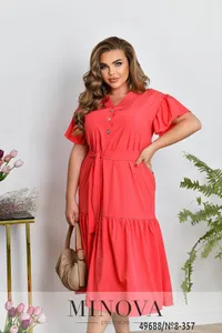Платье 8-357-Кораловый Minova