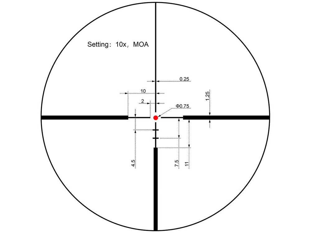 Прицел Vector Optics Continental Hunting ED 2-16x44, SF, VET-10BDC (MOA), подсветка красная, 30мм, 1/4 МОА, IP67, 630г