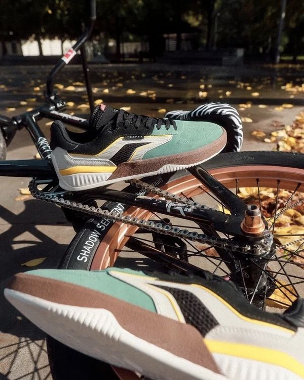 Кеды для катания Traffa Artagar low голубые/черные - фото 12