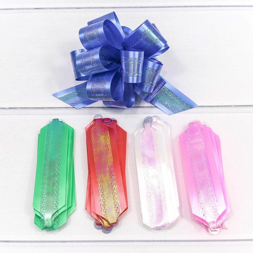 Бант Шар 3см Набор 5 шт с перламутровой лентой (Микс)