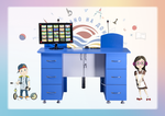 Интерактивный мультимедийный логопедический комплекс-стол Logo Standart из серии Кисельковое царство