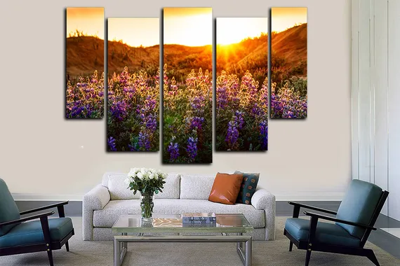 Модульная картина "Начало солнечного дня"