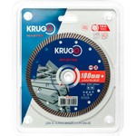 Диск алмазный Турбо по железобетону KRUGO MASTER 180х2,4х22,23х10mm, 81061800260