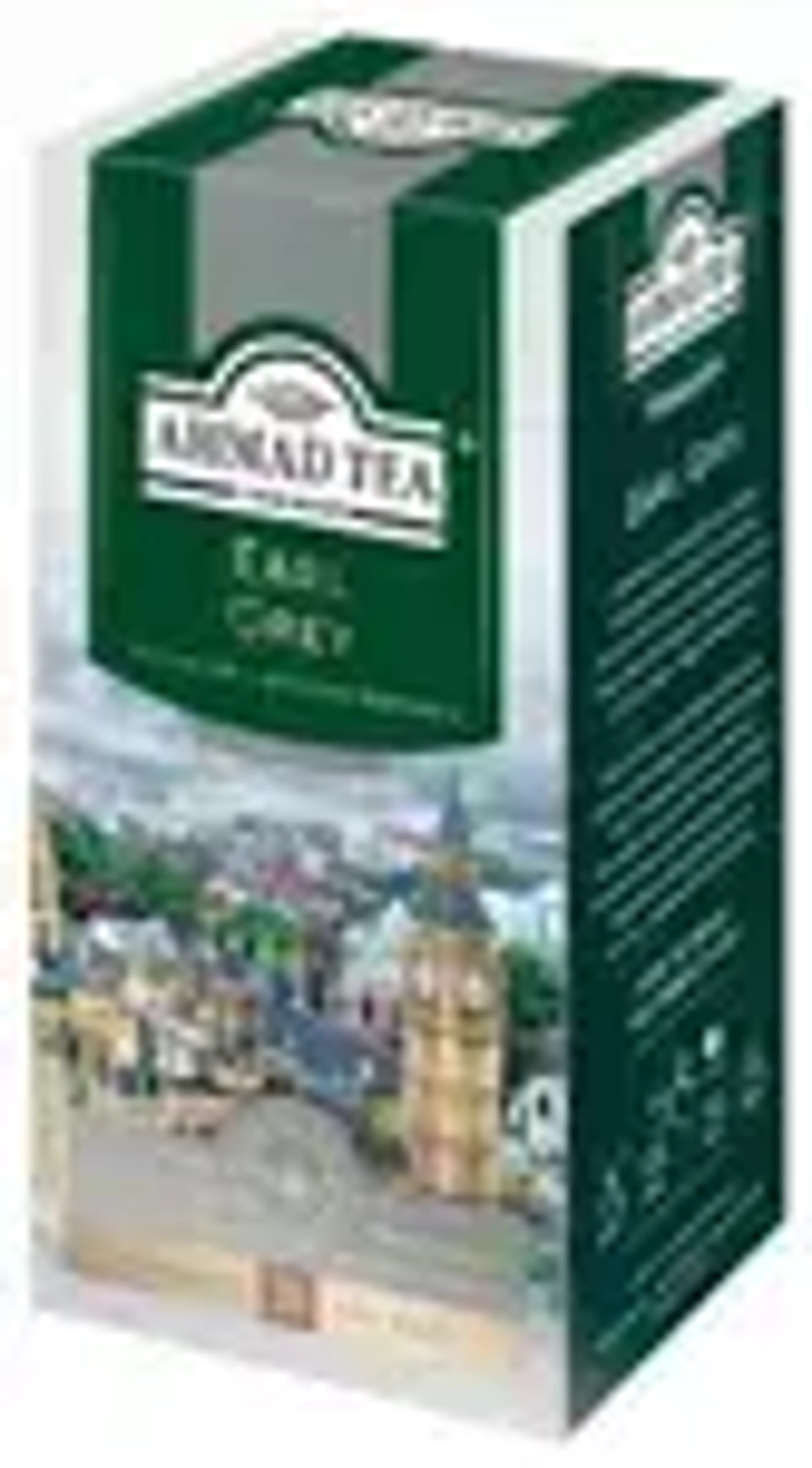 Чай в пакетиках чёрный Ahmad Tea Earl Grey, 25 шт