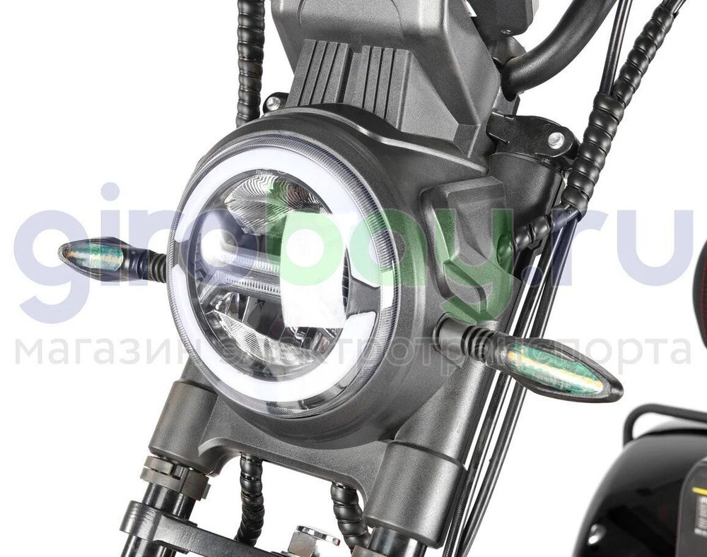 Электроскутер WHITE SIBERIA IKRA 5000w - (Черный) фото 13 фото №15