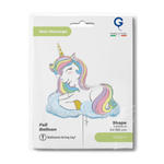 Фольгированный шар-фигура «Нежный единорог на облаках», 86 см