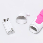 Розовый вибромассажер с функцией нагрева - 23,7 см. (Цвет: розовый)