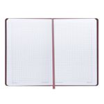 Блокнот BRAUBERG, А5 (148х218 мм), "Orient", 128 л., кожзаменитель с тиснением, клетка, оранжевый, 128043