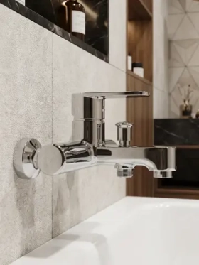 Смеситель для ванны короткий излив VODA WF54