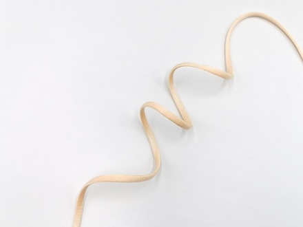 Бретелечная резинка, 5 мм, с блеском, бежевая, Турция, (Арт: BRT-605-126), м