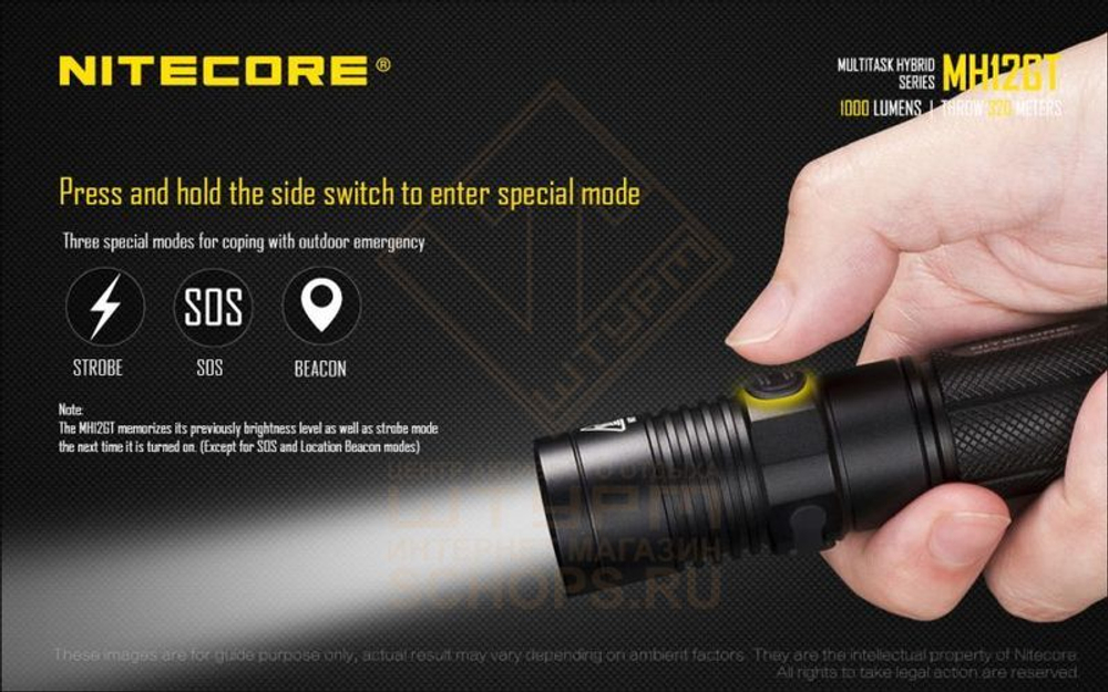 Фонарь Nitecore MH12GT